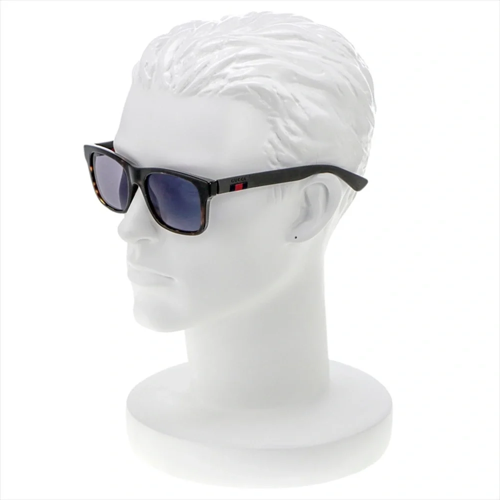 New - Gucci Black GG0008S Square Sunglasses